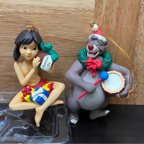 Vintage Disney MOWGLI & BALOO Jungle Book Grolier First Issue Christmas Ornament - Picture 10 of 16